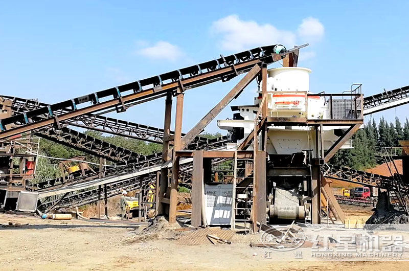 制砂機(jī)成品粒型好，成品多用于建筑工程，道路基建